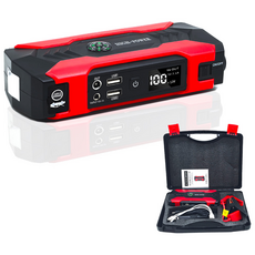 우스틴스 12V 차량용 보조배터리 점프스타터, 1개, 28000mAh