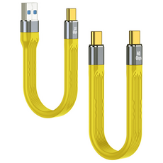 USB C타입 외장 하드 SSD 메모리 미니 케이블 PD 100W 고속충전 (2개입), 1개