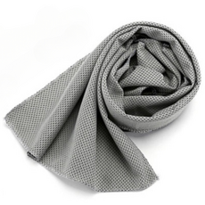 가벼운 아이스 쿨타올 건식 스포츠 수건 운동, 그레이, 2세트