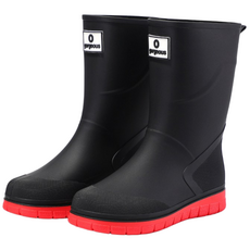 남성용 미들컷 패션 레인부츠 주방 낚시 겸용