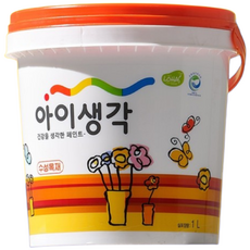 방문 삼화 가구 목재 싱크대 몰딩 아이생각 수성목재 친환경 반광, 화이트크림, 1L, 1개