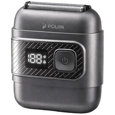 POLIIN 휴대용 미니 전기 면도기 여행용 방수 IPX6 소형 전동 면도기 중학생 청소년, 토브 그레이, PN0221