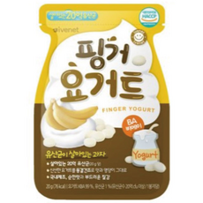 아이배냇 베베 핑거요거트 블루베리 플레인 바나나 딸기 택 1, Banana(바나나맛), 20g, 1개