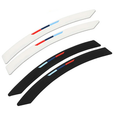 락모터스 자동차 3선 휀다가드 좌우 휀다몰딩 라인몰딩 흠집방지 가니쉬 도어가드 보호대, 1세트, 블랙