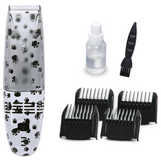 바두기에어 바리깡 흡입식 강아지 애견이발기 반려동물 미용기 추천, 화이트&블랙, 1세트