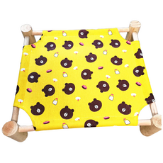 木製寵物床, 泰迪熊(黃色)