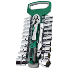 tinduo 1/2 라쳇렌치 소켓 렌치 복스알 복스핸들 22종 세트 자동차 정비 자전거 정비 가구 조립 오토바이 수리용, 1세트, 라쳇렌치1개+복스19개+익스텐션1개