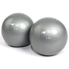 바디아트 소프트 웨이트볼 세트, 그레이, 2개, 1.5kg
