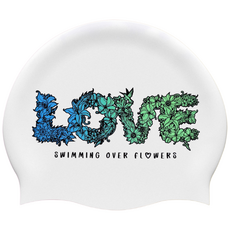 오호라스튜디오 링클 실리콘 수영모자, 그라데이션 블루그린, 1개