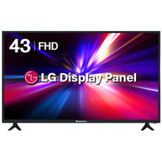 메가자이언트 43인치 FHD TV 모니터겸용 중소기업TV CCTV 원룸 호텔 펜션 아파트 SMG43F, 단순배송상품, 스탠드형, 109cm/43인치
