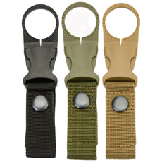 룰루랄라 등산 물병걸이 생수병 버클 후크, 블랙+카키+브라운(1005), 1세트