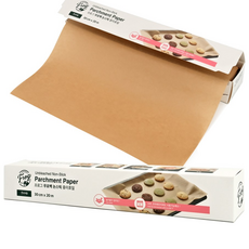 FROG 무표백 논스틱 종이호일 오븐 전자렌지 사용가능 들러붙지 않는 종이 호일, 20m, 1개입, 1개