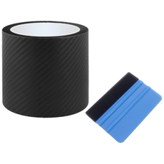 와글하우스 자동차 몰딩 나노 카본 시트 필름 블랙 무광, 1개, 블랙 3D무광