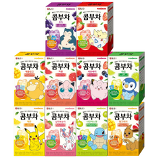 담터 포켓몬 콤부차 10가지맛 모음, 1세트, 10개입, 5g