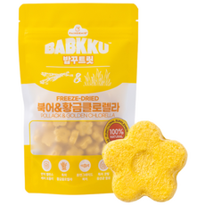 팡드미 밥꾸 트릿 북어 & 황금 클로렐라 꽃 모양 고양이 강아지 동결건조 유산균 간식 30g, 1개, 북어&황금클로렐라