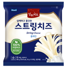 [매일유업] 상하치즈 스트링치즈 플레인, 10개, 18g