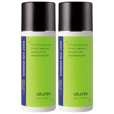 1+1 그라펜 데일리 선에센스 52g / 가볍게 자외선을 커버하는 남성용 선크림[유통기한 2026.05.30], 2개