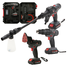 스위스 밀리터리 워터파워 3in1 고압세척기 해머드릴 멀티샌더 공구세트, 단품, 단품