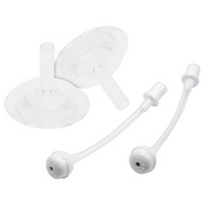 에디슨 PPSU 아기빨대컵 추빨대 리필 세트 2p, 투명, 1개, 240ml