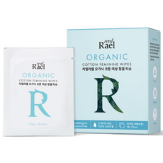 Rael 女性用棉質清潔濕巾, 5g, 20個
