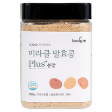 청국장가루 냄새없는 미라클발효콩 특허균주발효 분말, 1개, 330g