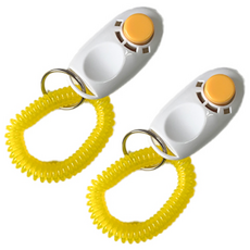 퍼피가드 강아지 훈련용품 클리커 2P, 화이트, 2개