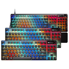 Steelseries 賽睿 Apex Pro Gen 3 機械鍵盤 PBT鍵帽 OLED螢幕, 無線版 TKL-英文,主商品
