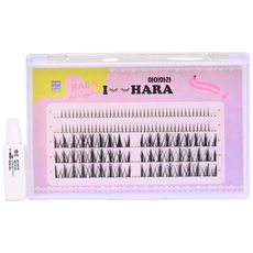 IHara 完美捲翹混合款假睫毛, 黑色, 2個