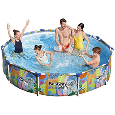 베스트웨이 대형 원형 프레임 풀장 BW 56985, Tropical, 1개