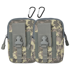 허리파우치 스마트폰 벨트파우치 등산 허리가방 힙색 웨이스트백 1+1, 그레이체크 1+1