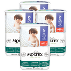 몰텍스 팬티형 6단계 (18매X4팩) 통잠 기저귀 / 독일 친환경 어글리 기저귀, 72매