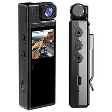 바디캠 FHD 초소형 액션캠 녹음 자전거 오토바이 블랙박스, LM(64GB SD 카드)