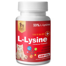 하율펫 고양이 엘라이신 영양제 / 감기 허피스 콧물 재채기, 100g, 종합영양제, 1개