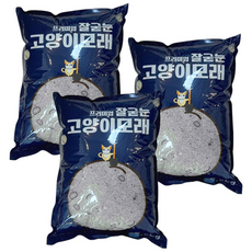 프리미엄 잘굳는 고양이모래 5.8kg 3개 무향 와이오밍모래 벤토나이트모래, 1개