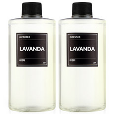 제이에스피 디퓨저 대용량 리필액, 라벤더, 500ml, 2개