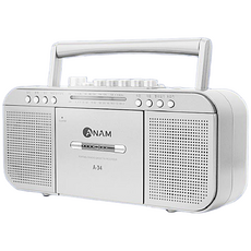 아남 USB 포터블카셋트 A-34 라디오 USB재생 테이프, 실버