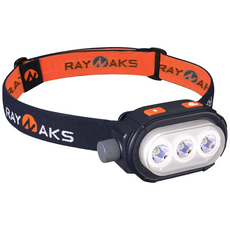 레이낙 트리탄 초경량 독일 오스람 LED 충전식 헤드랜턴 캡라이트, 네이비, 1개