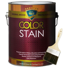 노루페인트 칼라스테인 오일스테인 1.9L + 붓 세트, 투명, 1개