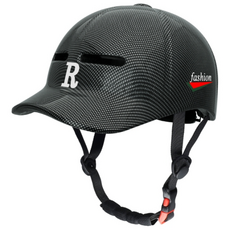 당일배송 FOOI 어반 경량 안전헬맷 오토바이 자전거 스케이트보드 롤러스케이팅 라이딩 캡, XL, 블랙