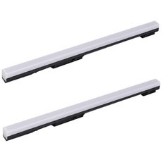 엘포스 LED SIMPLE 600mm 초슬림티라인등 폭22고휘도 15W 고밝기 플리커프리 레일조명 무빙형 바디블랙, 주광색, 2개