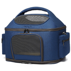 DING DONG PET 寵物網眼托特包布質提籠, 海軍藍