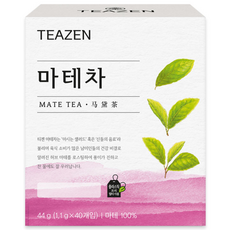 TEAZEN 茶禪 烘焙瑪黛茶茶包, 1.1g, 40包, 1盒