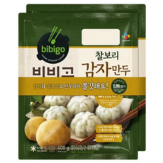 CJ제일제당 [CJ제일제당] 비비고 찰보리감자만두 400g*2번들 x 1개(총2개), 400g, 2개