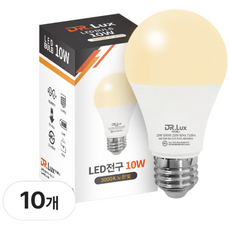 닥터룩스 LED 전구 10W, 10개, 전구색