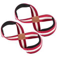 캠프맨 8자 헬스 스트랩 리프팅 그립 손목 데드리프트 아대, 레드