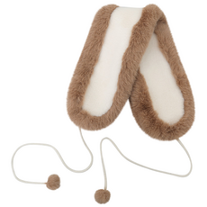 커터앤벅 여성 믹스 퍼 방한 귀마개 - CBL4WGE852, 아이보리, 1개