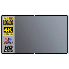 SALANGE 프리미엄 프로젝터 빔 스크린 캠핑용 이동형 스크린, 100인치