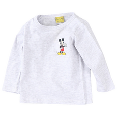 디즈니 가을 아동용 따봉 미키 기본 티셔츠