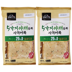 고래사어묵 5가지 야채듬뿍 사각어묵, 600g, 2개
