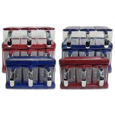 일신 양념조미료세트 감미세트 3칸 6칸 업소용조미료세트 업소용 가정용 양념세트, 적색, 1개